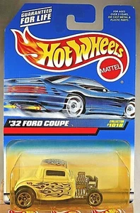 1998 Hot Wheels Mainline/Collector #1018 '32 Ford Coupe weiß mit lila HW Logo - Bild 1 von 5