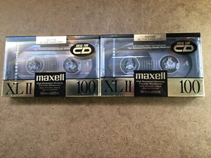 2 Maxell XL II 100 leere Kassettenbänder neu versiegelt - Bild 1 von 3
