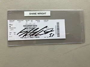 Shane Wright Autographed 2022 NHL Draft Ticket Seattle Kraken (Nice Corners) - Picture 1 of 3