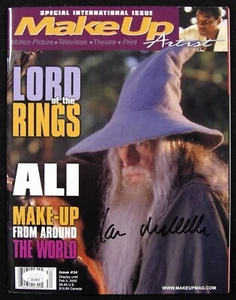 Ian McKellen Lord of The Rings Signed Make Up Artist Magazine JSA Authenticated - Picture 1 of 2
