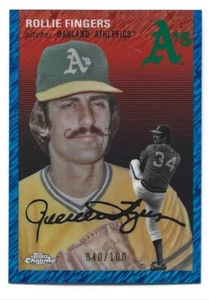 Rollie Fingers - 2023 Topps Chrome Platinum #47 Blue Shimmer Refractor /100 A's - Picture 1 of 2