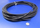 EPDM Rubber Tubing, Black, 60A, 1/4" OD x 1/8" ID x 1/16" Wall x 50 Ft