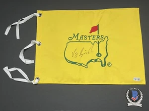 Vijay Singh signed Masters pin flag 2000 Champion Beckett COA 046 - Picture 1 of 3