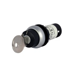 Eaton C22-WS-MS7-K20 22mm Key Oper, 2 Position Momentary, 2NO, Selector Switch - Picture 1 of 3