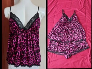Women Pajamas Set Cami Sleepwear Lingerie Soft PJS Set with Short - Picture 1 of 10