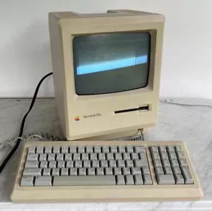 Apple Macintosh Plus 1MB Computer & Keyboard No Mouse. Parts/Repair READ - Picture 1 of 12
