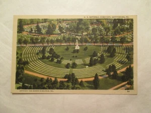 Gettysburg Pennsylvania Postkarte US National Cemetery PA - Bild 1 von 2