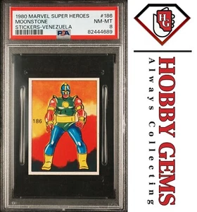MOONSTONE PSA 8 1980 Marvel Super Heroes Sticker-Venezuela #186 - Picture 1 of 2