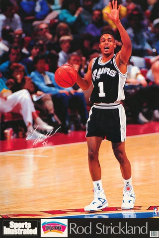 POSTER:NBA  BASKETBALL : ROD STRICKLAND - SPURS     FREE SHIPPING ! #7431  RW3 N Cover