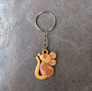 Key Chain Key Tag Key Ring Mouse Shape Door Key Tag Nice Gift - Picture 1 of 7