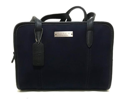 Borsa a tracolla Coach vintage blu navy neoprene est ovest 6214 BELLA!