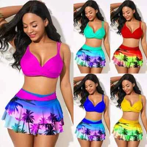 Traje de baño push up para mujer Traje de baño para surf sin cables Conjunto de bikini - Imagen 1 de 29