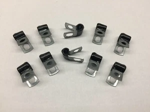 3/16" Brake Line Clip Package of 10 Steel and Vinyl Coated 171503 Free Shipping - Picture 1 of 1