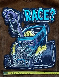GROSSES VOLL LIZENZIERTES ED ROTH RAT FINK RACE? MOTORRADWESTE RÜCKENAUFNÄHER - Bild 1 von 5