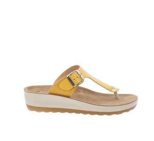 Fly Flot Scarpe 42H593C Ciabatte Donna in Similpelle Giallo Chiusura Fibbia - Imagen 1 de 8