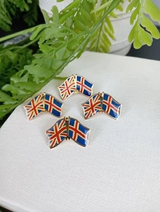 3 X UK England Iceland Friendship Courtesy Enamel Pin Badge Union Jack Flag - Picture 1 of 4