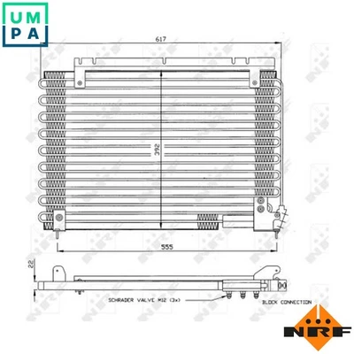 CONDENSER AIR CONDITIONING 35191 FOR VOLVO 960/Break/Kombi 940/Mk/II 2.0L 4cyl - Image 1 of 4
