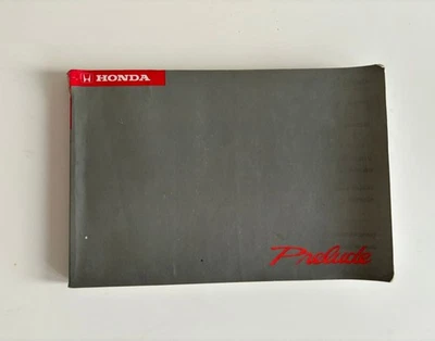 Manual del propietario Honda Prelude 1991-96???  Foto 1 de 4