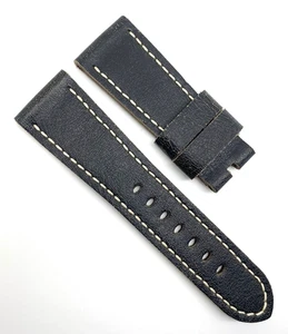 Officine Panerai 26 mm x 22 mm schwarz Kalbsleder Uhrenarmband authentisch OEM - Bild 1 von 7
