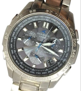 Casio Watch Oceanus Manta Titanium Solar Battery Used (16055) From Japan - Picture 1 of 8