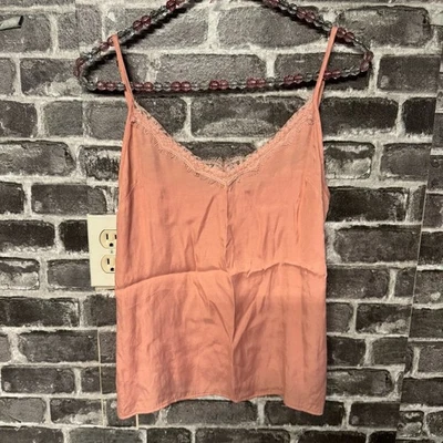 Camiseta sin mangas Anthropologie Floreat cami rosa melocotón encaje pecho XS XSMALL Foto 1 de 4