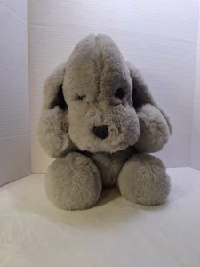 America Wego Vintage 80s Plush Gray Puppy Dog Floppy Ears 12"  - Picture 1 of 10