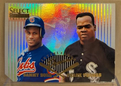 1996 年精选认证联赛间预览 #3 Sammy Sosa Frank Thomas HOF 促销 — 第 1/2 张图片