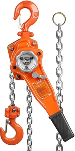 Manual Lever Chain Hoist, 3/4 Ton 1650 Lbs Capacity 10 FT Come Along, G80 - Picture 1 of 12