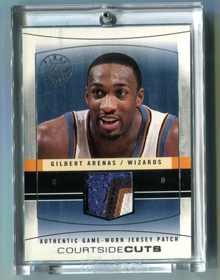 2003-04 Flair Final Edition Courtside Cuts Gilbert Arenas Patch 04/25 Wizards - Image 1 of 2