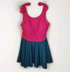 🤱🏻LATCHED MAMA Tankini Badeanzug Top & Rock rosa türkis Stillen Stillen XS - Bild 1 von 13