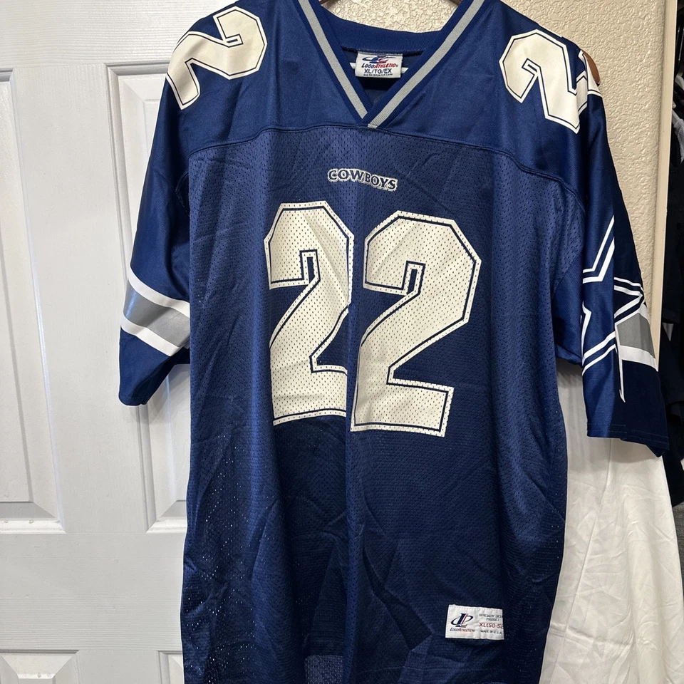 Camiseta deportiva vintage con logotipo de Emmit Smith #22 adulto L Dallas Cowboys NFL fútbol Foto 1 de 4