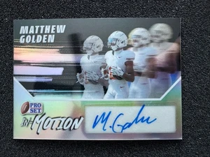 2025 Leaf Pro Set Matthew Golden Auto In-Motion /25 Packers - Picture 1 of 4