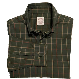 Brooks Brothers Dark Green Button Down Original Polo Shirt Mens M Long Sleeve - Picture 1 of 9