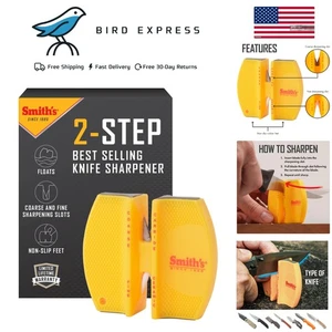 Outdoor Portable Knife Sharpener 2-Step Pack for Hunting Fishing Pocket Knives - Picture 1 of 10