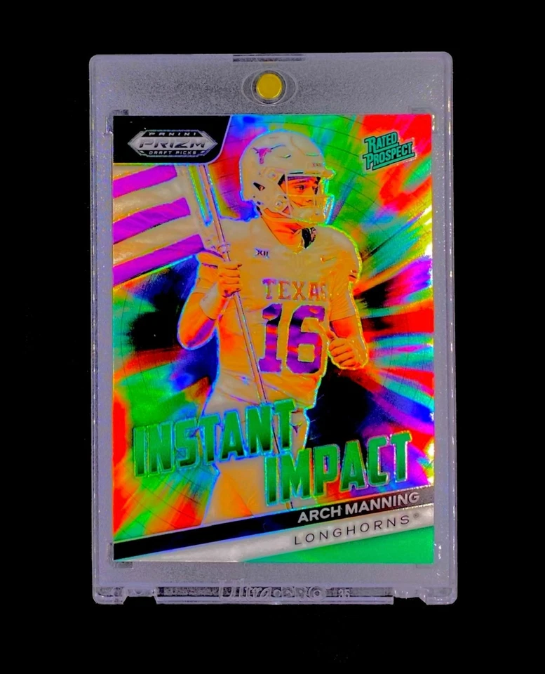 ARCH MANNING ROOKIE COLOR BLAST REFRACTOR PRIZM RC Holo SP Panini Insert - TEXAS - Image 1 of 4
