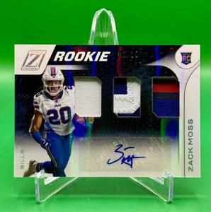 2020 Zenith Football Zack Moss Rookie Patch Auto Silver /25 RC - Picture 1 of 3