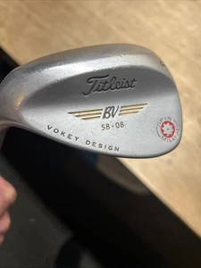 Titleist Vokey BV SM Red 58-08 58* Lob Wedge LINKSHAND BV Stahl Wedge Flex - Bild 1 von 6