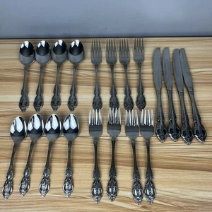 Vintage Oneida SSS Edelstahl Besteck PEMBROKE Renoir 20-teiliges Set Service für 4 - Bild 1 von 13
