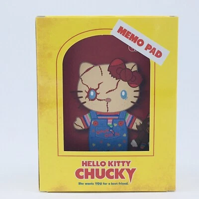 HELLO KITTY x CHUCKY Memo Pad CHILD'S PLAY Sanrio 2015 UNIVERSAL STUDIOS JAPAN - Image 1 of 4