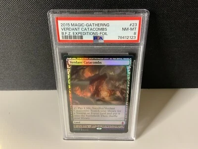 Verdant Catacombs foil - Zendikar Expeditions, PSA 8 NM-MINT MTG - Image 1 of 2