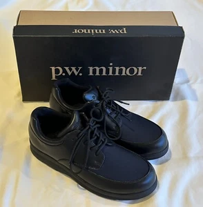 PW MINOR Damen Pleasure Wanderschuhe Spitze schwarz Leder Größe 8M - Bild 1 von 5