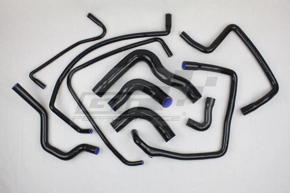 Kit 10 silicone hoses Peugeot 205 GTI 1.6 1.9 1600 1900 CTI hose black - Image 1 of 1