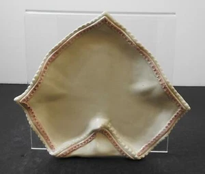 Plato para servir en forma de servilleta de cerámica inusual de colección plato tazón de aproximadamente 9" G5 - Imagen 1 de 12