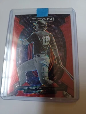 2023 SPENCER JONES /199 (RED WAVE PRIZM) REFRACTOR SP | PANINI CHRONICLES TITAN - Image 1 of 2