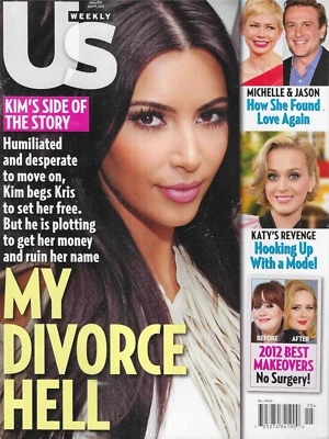 Us Weekly Magazine Kim Kardashian Best Makeovers Katy Perry Michelle Williams - Image 1 of 4