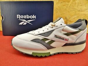 Reebok LX2200 Sneaker Low Running Sports Shoes Unisex White Grey Green Leather Sz42