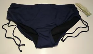 Beach House Size 24W HIGH WAIST SIDE TIE Nautical Blue New Womens Bikini Bottom - Picture 1 of 12