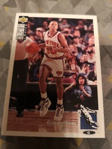 Carte Basket NBA 1994 1995 Upper deck Cc Fr #91 Greg Anthony New York Knicks - Imagen 1 de 2