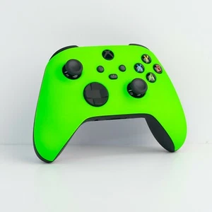 Microsoft Xbox Custom Soft Touch neongrüner Bluetooth-Controller für Serie X S - Bild 1 von 4