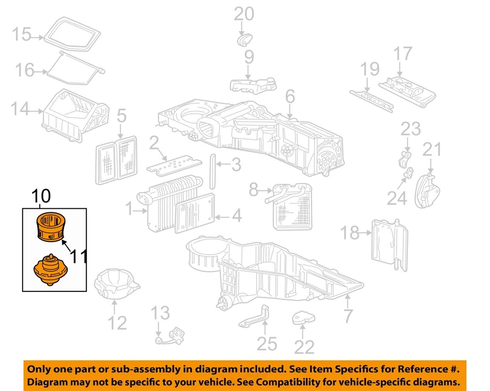 Motor soplador de climatización delantero usado se adapta a: Chevrolet Tahoe 2000 con aire acondicionado grado A Foto 1 de 3